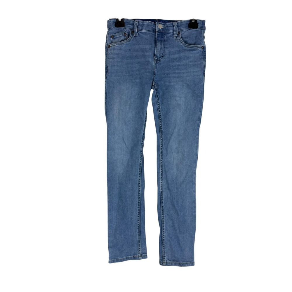 Levi's 502 Taper Jeans Boys 14 Blue‎ Medium Wash Regular Tapered Leg Stretch